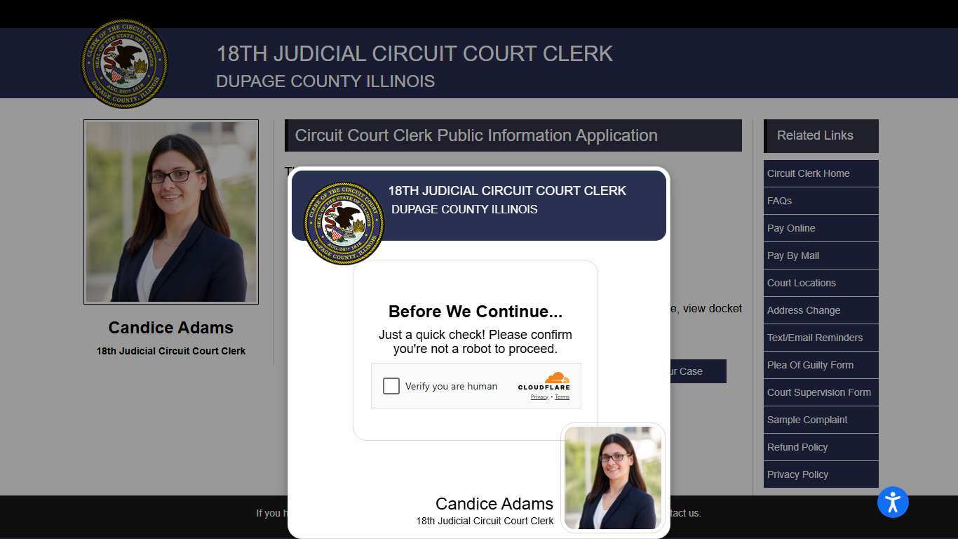 Circuit Court Clerk Public Information Application